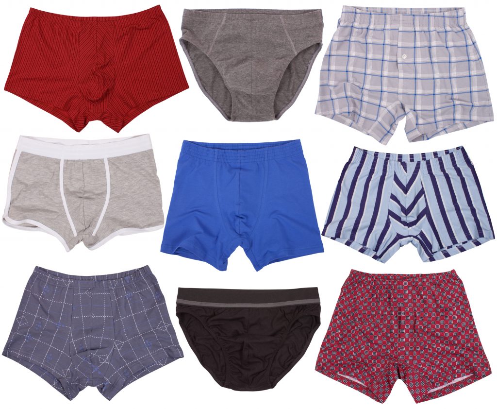 Set of male underwear