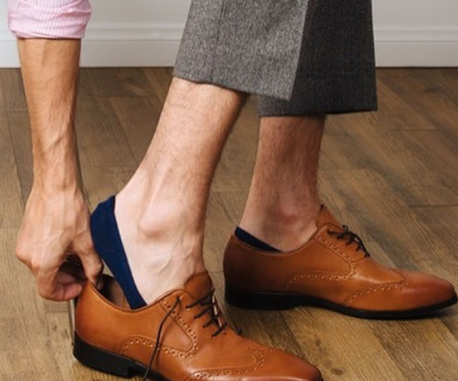 how to keep no show socks from slipping off heel