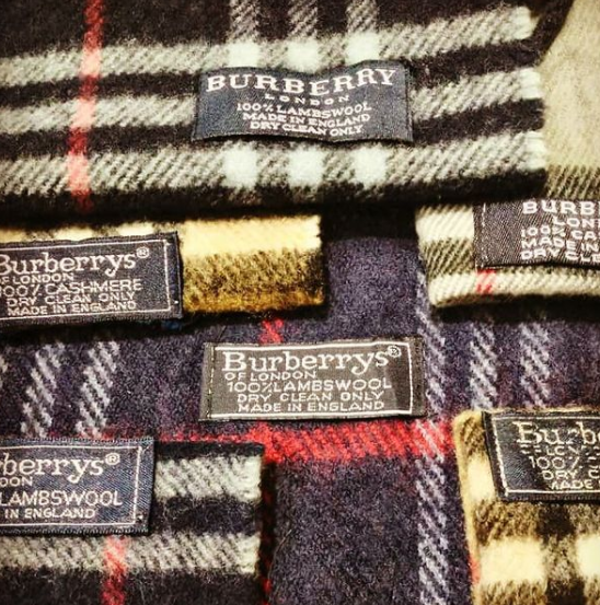 where are burberry scarves made