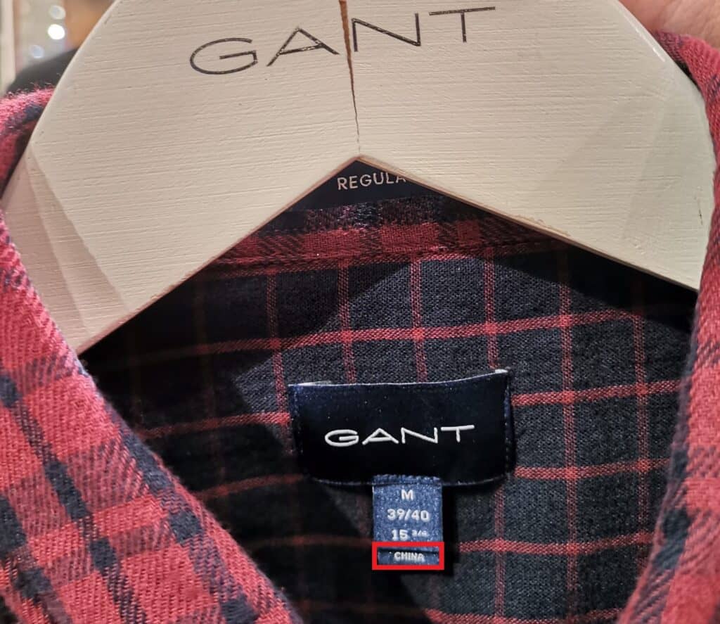 Is Gant Made In China
