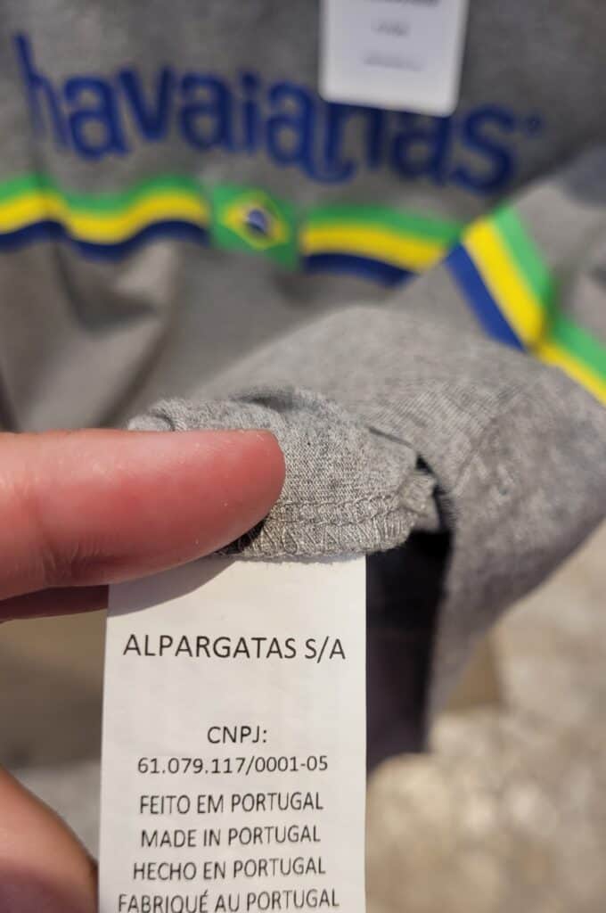 sunt Havaianas făcute în Portugalia