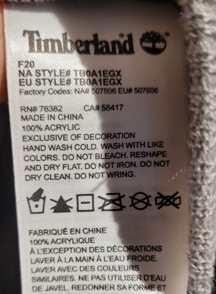 Are Timberlands Made In China
