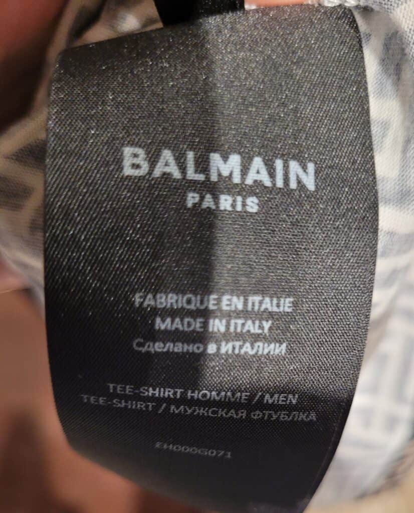 Is Balmain Made In Italy
