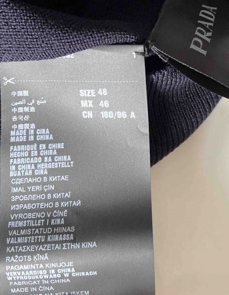 Is Prada Made In China