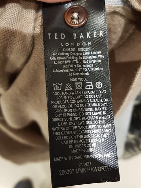 Is Ted Baker Made In China
