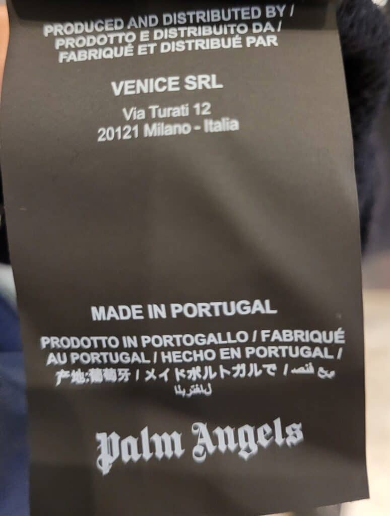 Is Palm Angels Made In Portugal