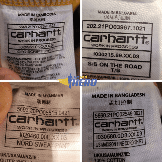 what material is carhartt shirts made out of