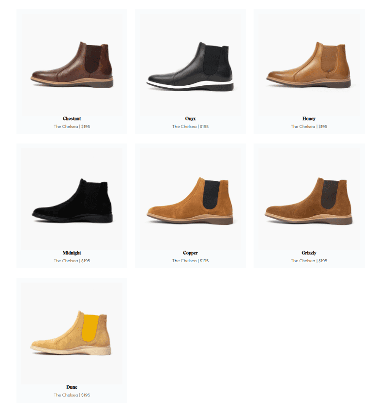 Amberjack Boots Colors