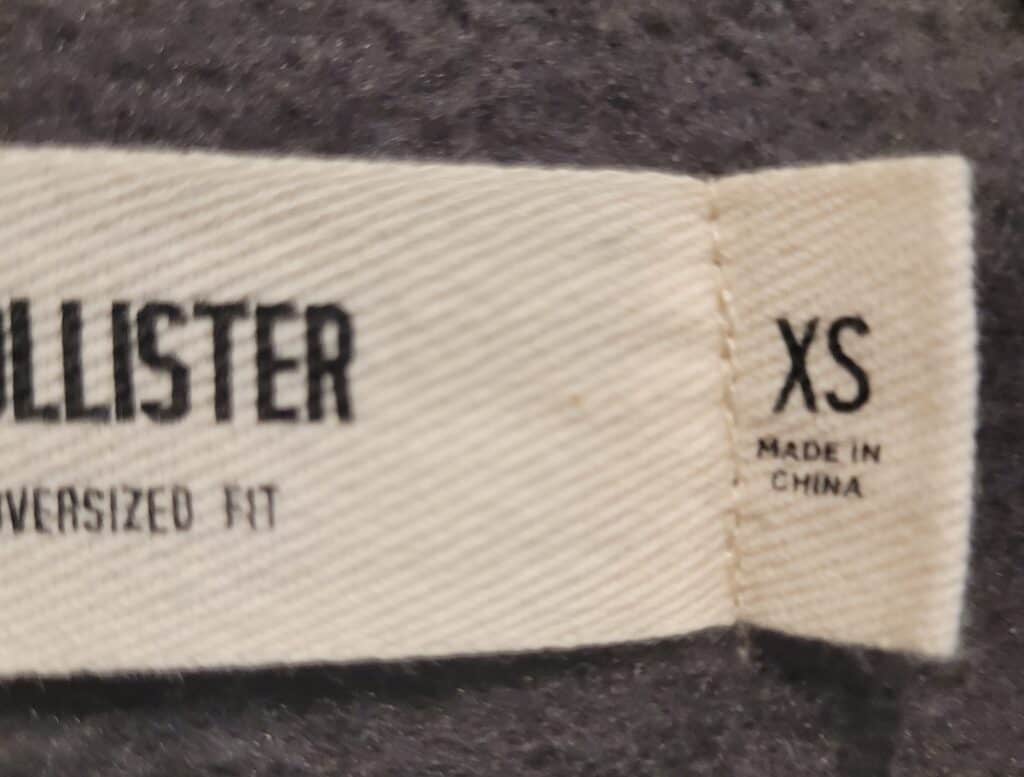Are Hollister Clothes Made In China