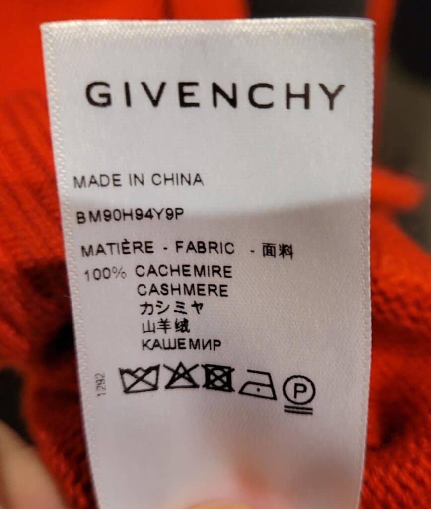 Is Givenchy Made In China