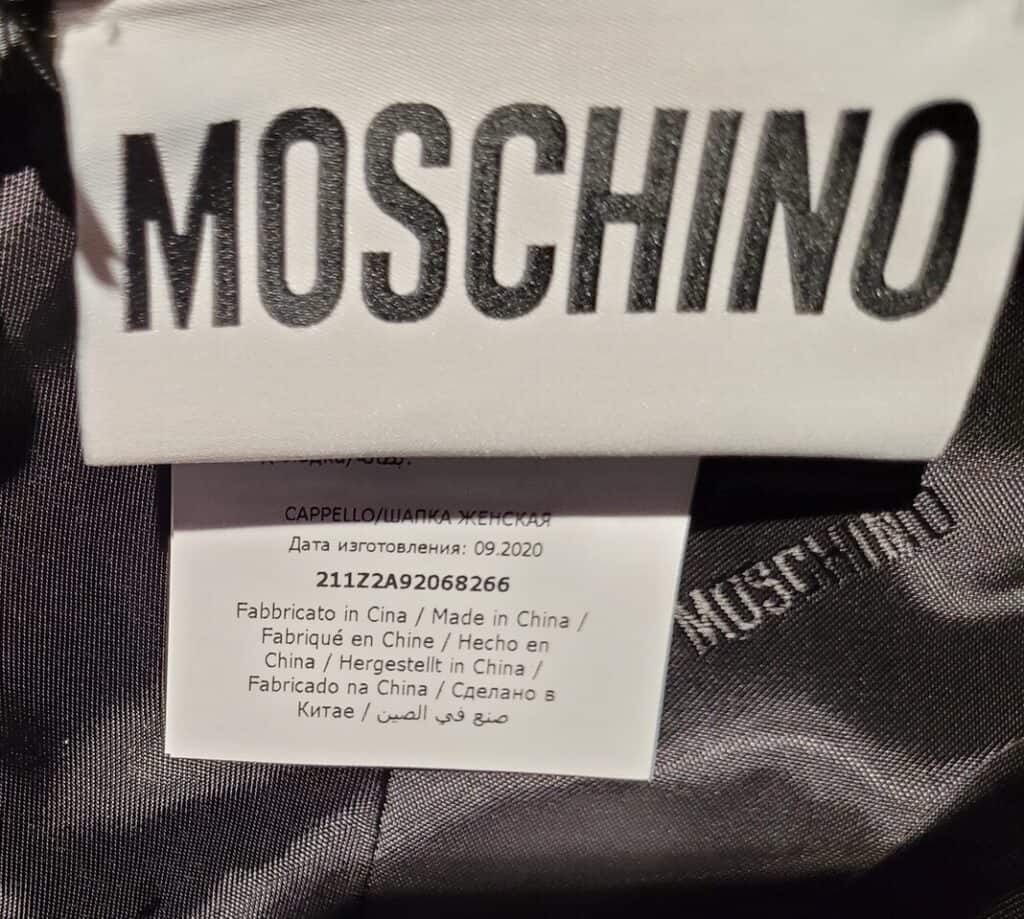 Is Moschino Made In China
