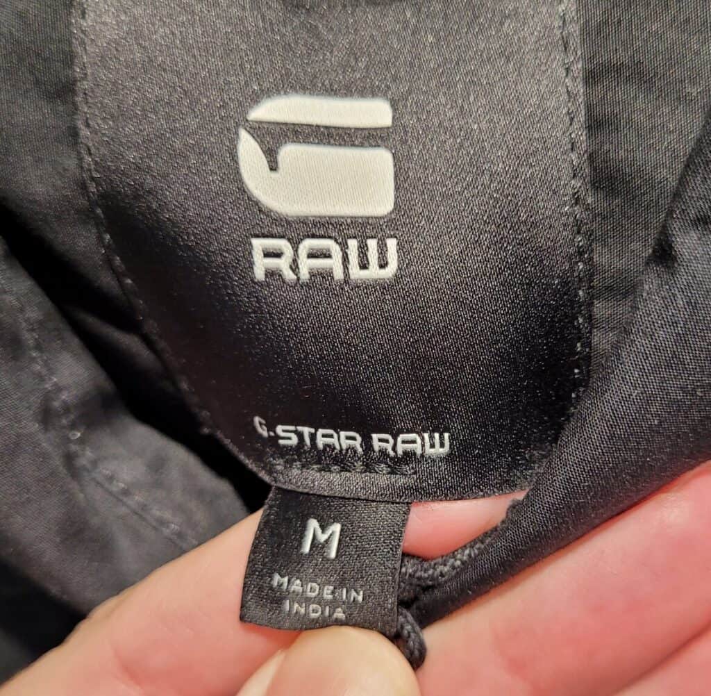 Is G Star Raw Made In India