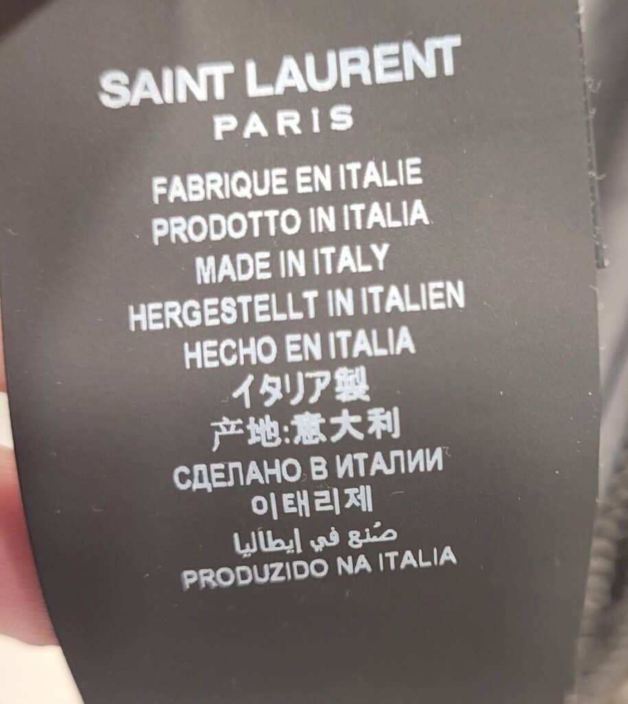Is Saint Laurent Made In Italy