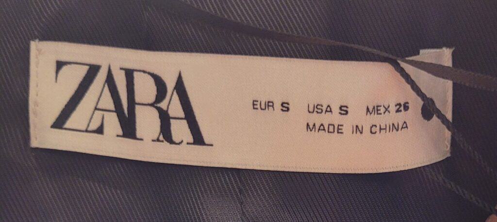 Is Zara Made In China