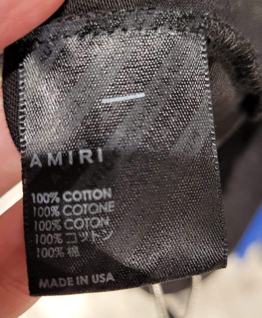 Is Amiri Made in the us