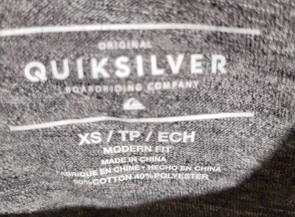 Is Quicksilver Made In China