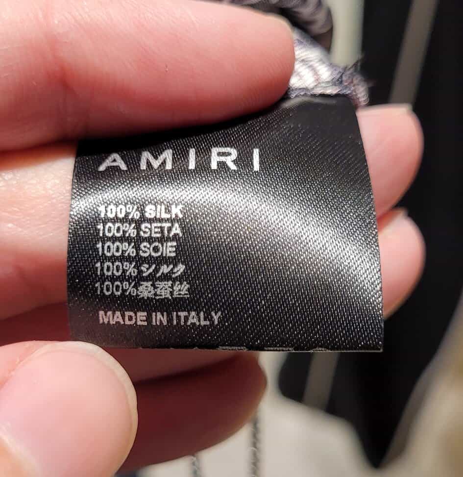 is amiri made in italy