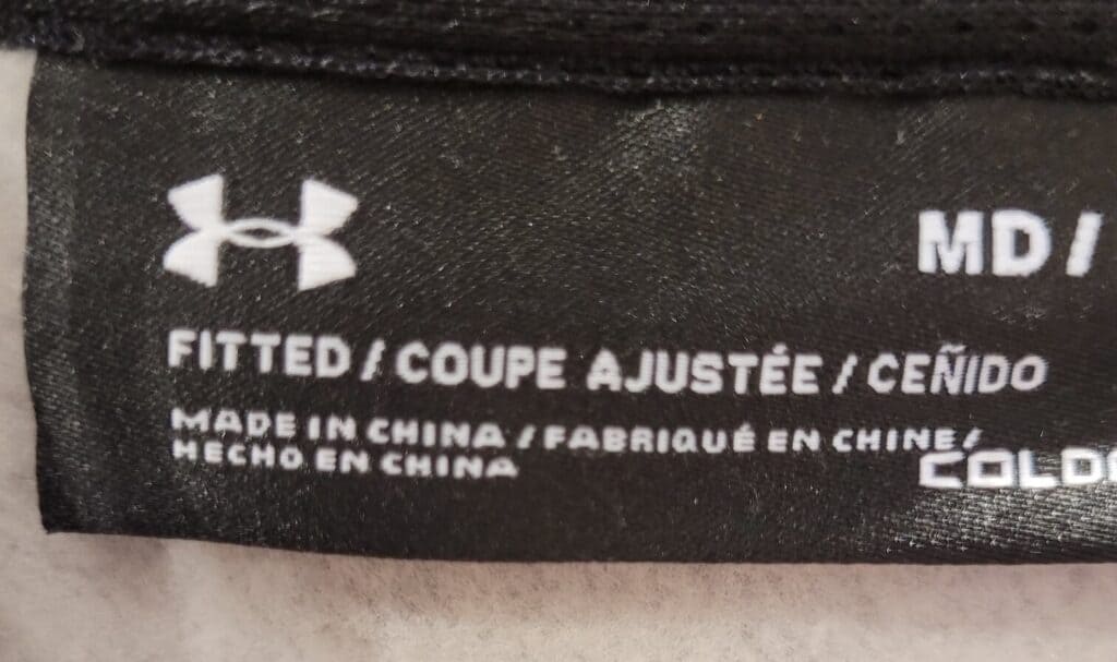 is under armour made in China