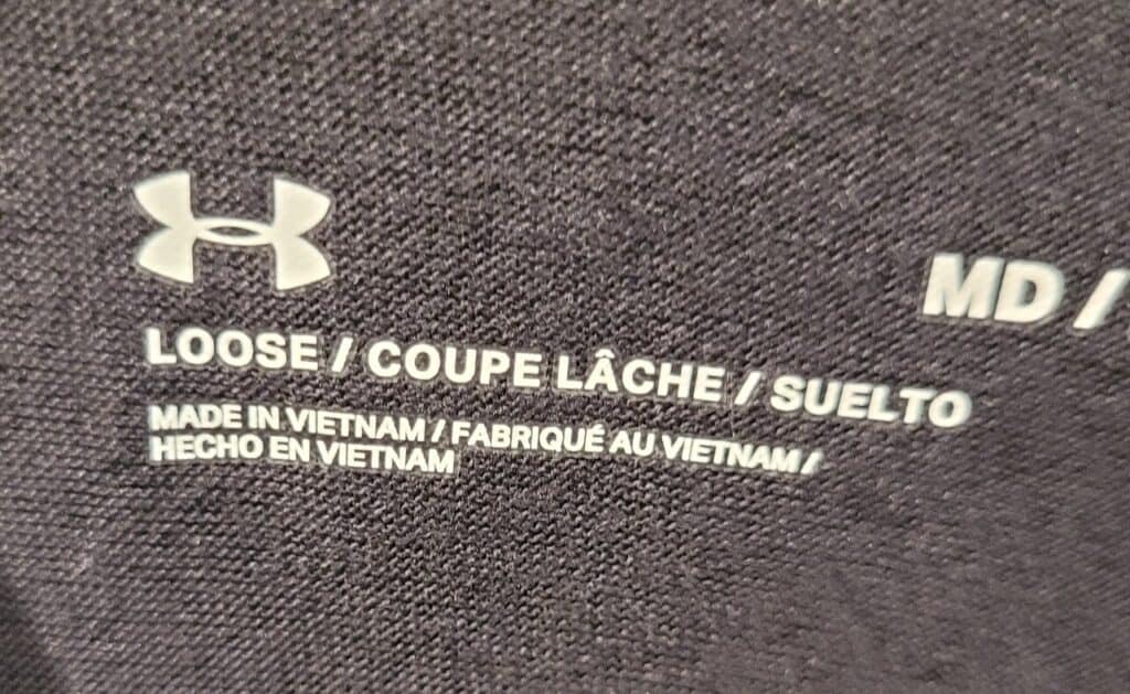 is under armour made in vietnam