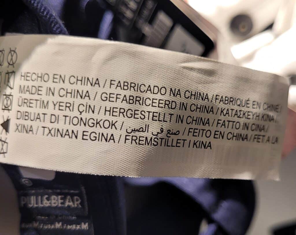 Are Pull And Bear Clothes Made In China