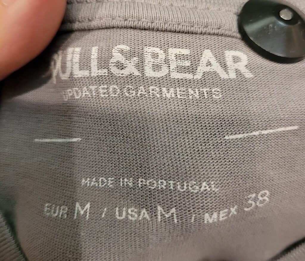 Are Pull And Bear Clothes Made In Portugal