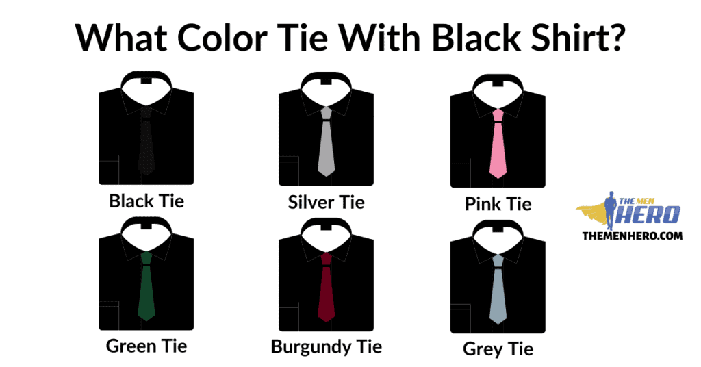 What Color Tie Goes With A Black Shirt