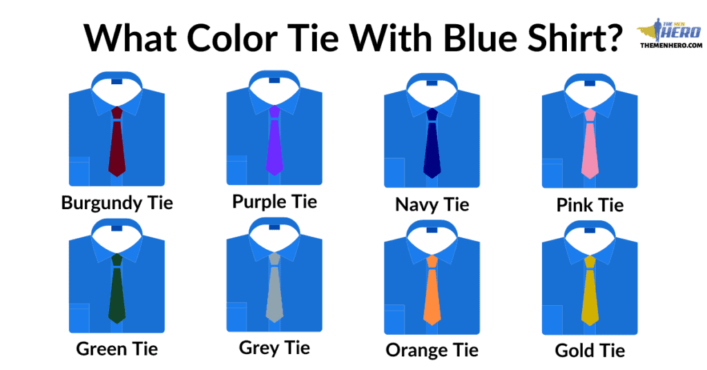 What Color Tie Goes With A Blue Shirt