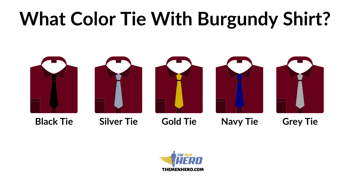 burgundy shirt tie combo