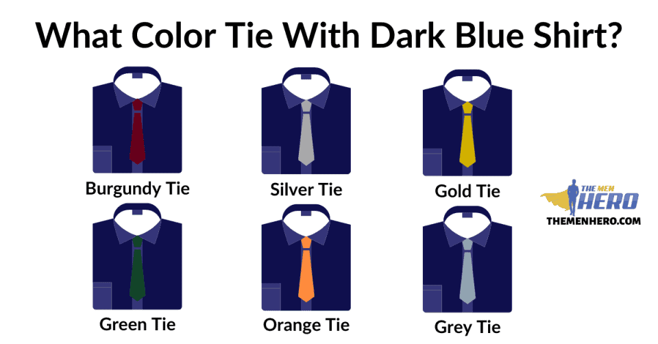 What Colour Tie Goes With A Dark Blue Shirt