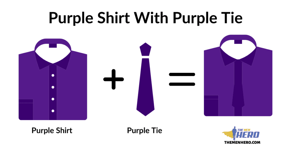 Purple Shirt With Purple Tie
