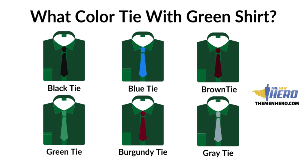 What Color Tie Goes With A Green Shirt