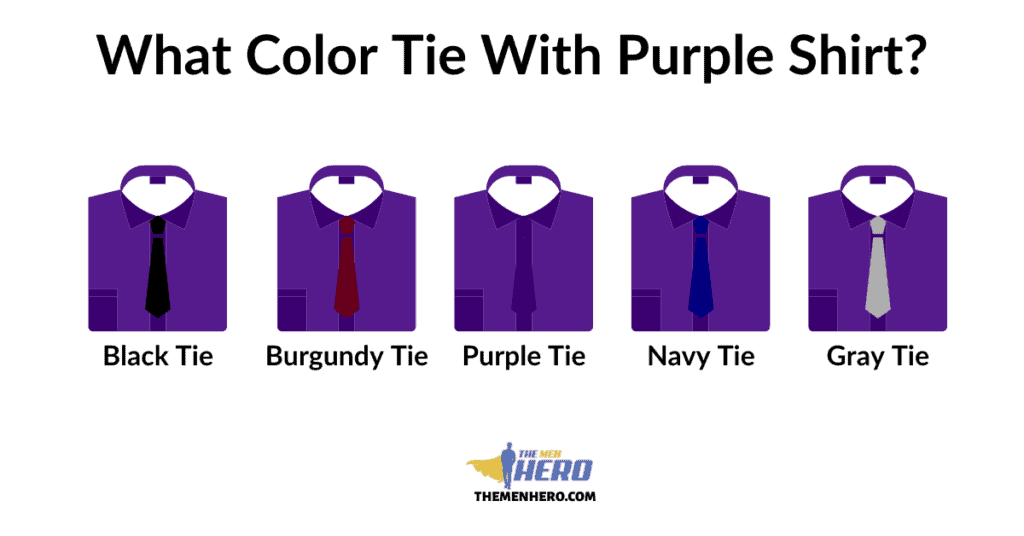 What Color Tie Goes With A Purple Shirt