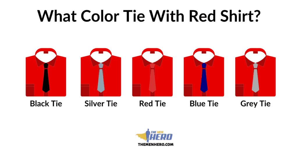 What Color Tie Goes With A Red Shirt