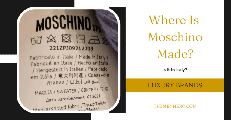 Where Is Moschino Made? Is It In Italy?