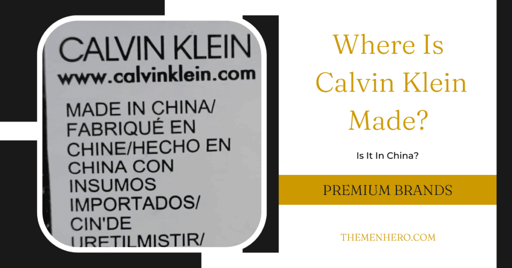 Fashion Brands - Where is Calvin Klein clothing made
