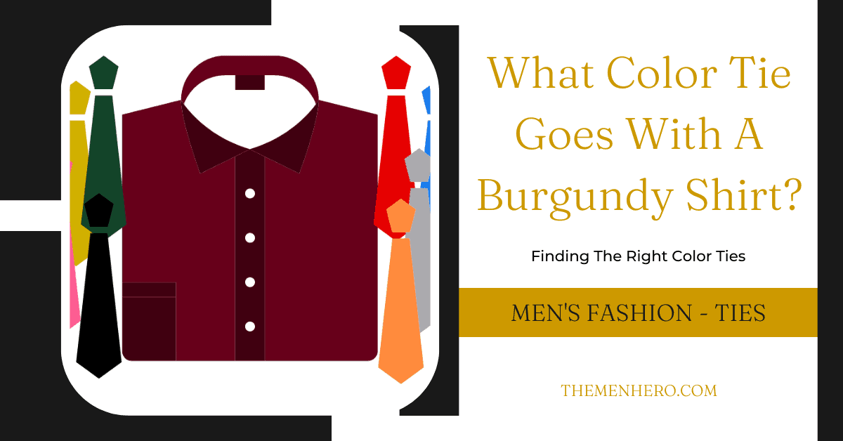 burgundy shirt black tie