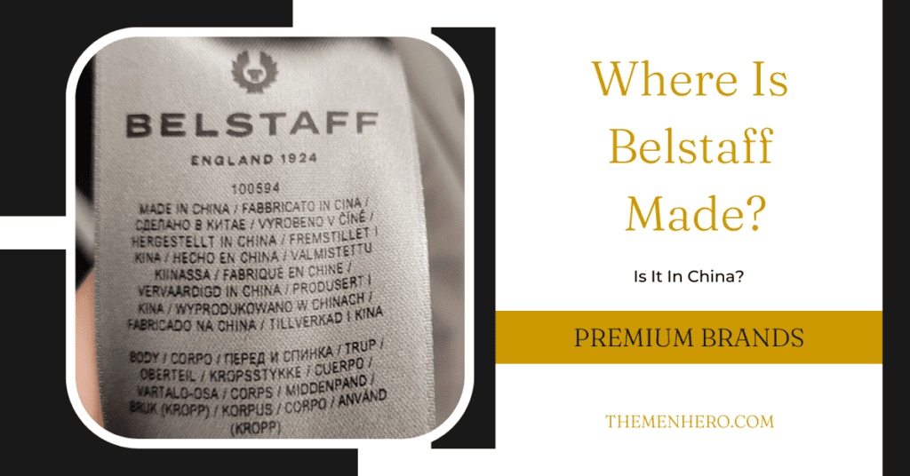 Where Is Belstaff Manufactured