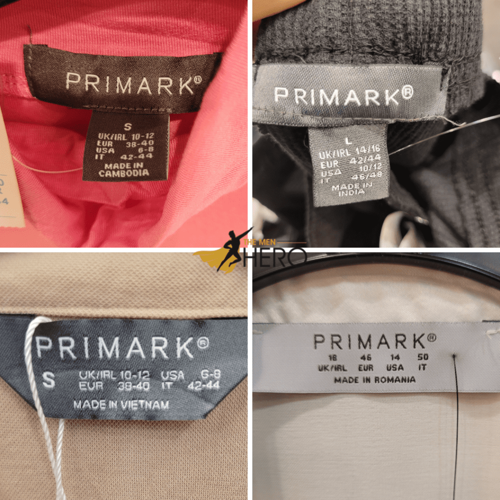 where are primark clothes made